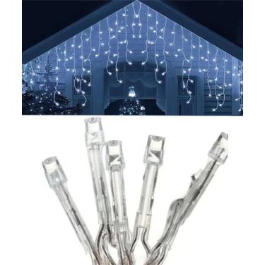 Imagem de Pisca Cascata Azul 288 Lâmpadas Leds 8 Funções 4 Metros 220v - Genéric
