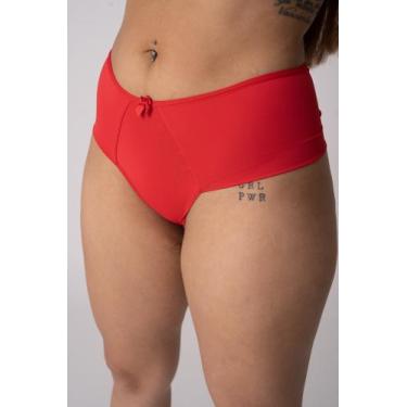 Imagem de Calcinha Conforto Vermelha Fio Duplo Deluxe Lingerie, M