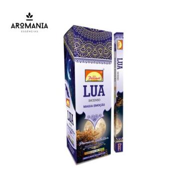 Imagem de Incenso Indiano Lua Magia e Emoção Aromaterapia 08 Varetas Natural e A