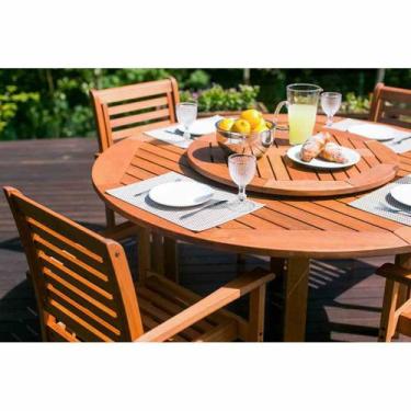 Imagem de Mesa Mestra Ipanema com Centro Giratório Ø 150 cm em Madeira Mestra Mó