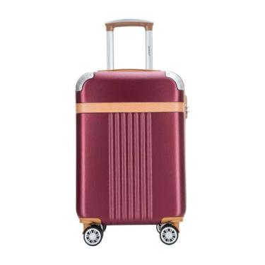 Imagem de Mala Viagem Athena P Rodas Duplas 360º Cadeado Tsa Santino, Bordô
