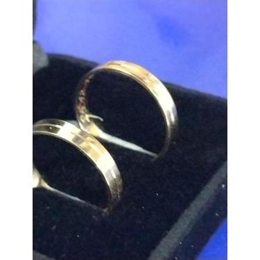 Imagem de Par Alianças Ouro 18 Kilates Peso 6.60 Gramas 5mm