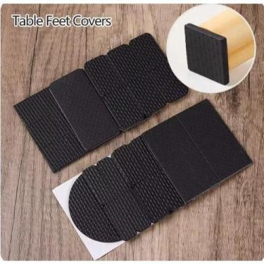 Imagem de 10 Feltro Adesivo Cadeira Móvel Sofá Cama Retangular 4,5cm x 1,8cm - M