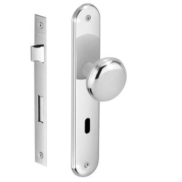 Imagem de Fechadura BOUCLE Interna 55mm Com Espelho  Cromada Imab Conjunto