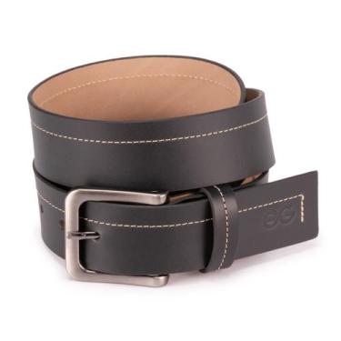 Imagem de Cinto Casual Masculino Fivela Metal Couro Legítimo Fóssil - Ello Griff