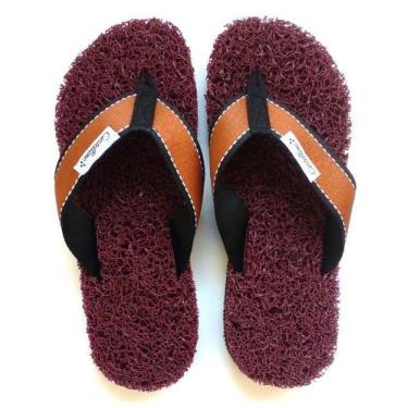 Imagem de Chinelo Sport Ortopédico Castellane Masculino, Bordô, 43/44