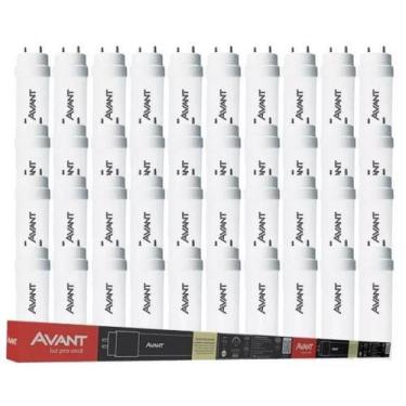 Imagem de Kit 40 Lâmpadas Led Tubular 18w T8 1850lm 4000K Neutra Bivolt 120cm Av