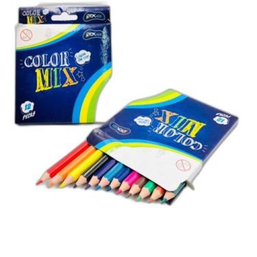 Imagem de Lápis De Cor Para Pintura Com 12 Cores Multicolor Tok