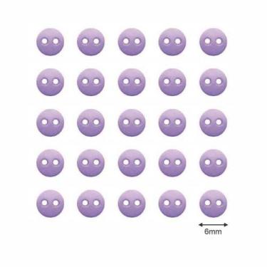 Imagem de Botão Small We Care About 6mm - 30 unidades - We  Care About, Lilas
