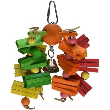 Imagem de Featherland Paradise, Carrossel colorido de brinquedo de mastigar com sino, médio