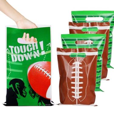 Imagem de Egami 30 pacotes de bolsas fofas de festa de futebol, sacos de doces, bola de rúgbi, suprimentos de festa de aniversário para crianças, suprimentos de festa de aniversário com tema de futebol