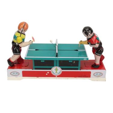 Imagem de Brinquedos de Folha de Flandres Vintage, Mola de Relógio, Brinquedos de Metal, Jogador de Tênis de Mesa para Colecionadores