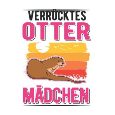 Imagem de Otter Notizbuch: Verrücktes Otter Mädchen Fischotter Seeotter / 6x9 Zoll / 120 linierte Seiten