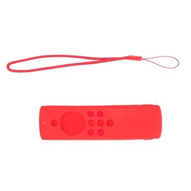 Imagem de Capa Protetora de Silicone Akozon para Controle Remoto Fire TV Stick Lite – Capa de Armazenamento Com Aderência Macia para Máxima Proteção e Conforto (Conjunto Vermelho)