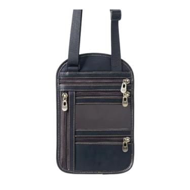 Imagem de BaotyJie Porta-passaporte Bilhete de viagem e protetor de identidade com mangas Porta-cartão de identidade portátil universal para cartões Passagens aéreas, Preto