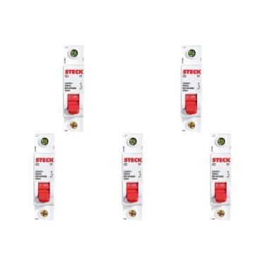 Imagem de Kit C/5 - Disjuntor Steck Din Unipolar 32A Sd61 3Ka