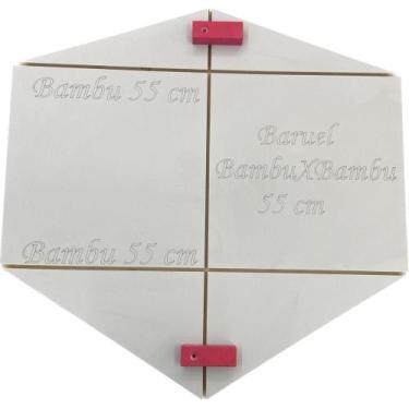 Imagem de Gabarito De Madeira Para Confecção De Pipas Baruel 55 Cm - Fábricação 