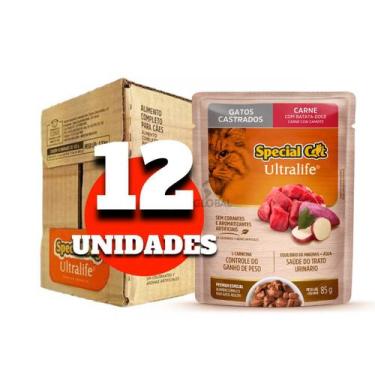 Imagem de Sachê Special Cat Castrado Carne: Caixa Com 12 Unidades - Special Dog
