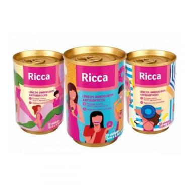 Imagem de Kit Com 3 Lenços Antisséptico 30 Unidades Ricca
