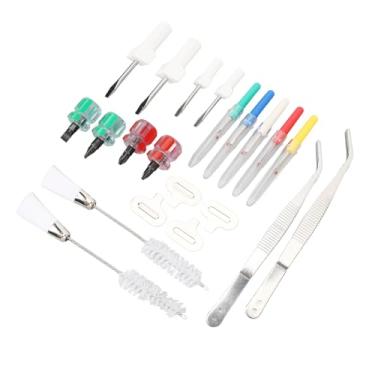 Imagem de Kit de Limpeza de Máquina de Costura Ferramentas Profissionais de Reparo Tweezers Chave de Fenda Rippers para Limpeza e Manutenção Diária Aço + Plástico