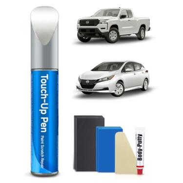 Imagem de Kit de tinta de retoque QAK Glacier branco/branco compatível com Nissan Exact Match Car Scratch Repair Kit de tinta de retoque