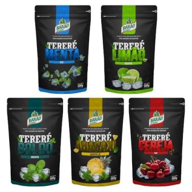 Imagem de Barão de Cotegipe, Tereré Black Menta Cereja Abacaxi Boldo Limão Barão 500g cad