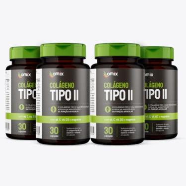Imagem de Kit 4x - Colágeno Tipo II - 30 cápsulas - Omix