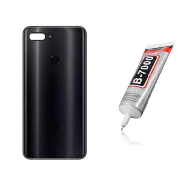 Imagem de Tampa Traseira Para Mi 8 Lite Preto + Cola Adesiva 100ml