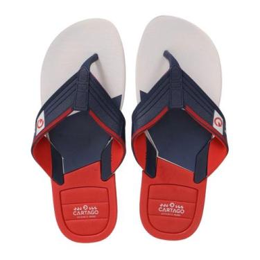 Imagem de Chinelo Cartago Infantil Dallas Cinza Vermelho Azul