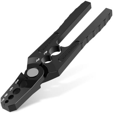 Imagem de GLMFAN Tubo de cobre manual arredondado, alicate de reparo de tubo plano, alicate de ferramenta de refrigeração, alicate de reparo de tubo de cobre de 6 furos, ferramenta arredondada para tubo de