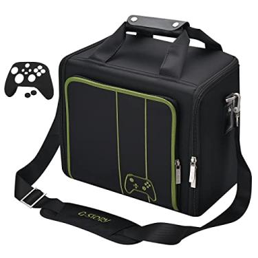 Imagem de G-STORY Case Storage Bag for Xbox Series X Console Carrying Case, Travel Bag for Xbox Controllers Xbox Games and Gaming Accessories, Included Silicone Cover Skin Protector