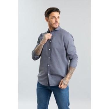 Imagem de Camisa Social Masculina Manga Longa em Algodão Dialogo Cor:;Tamanho:P;Idade:Adulto;Genero:Masculino-Masculino