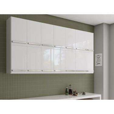 Imagem de Armario Aereo de Parede Alemanha Branco Casa Moderna