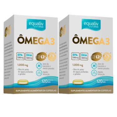 Imagem de Kit C2 Suplemento Alimentar Ômega 3 C120 caps - Equaliv - Equaliv Phar