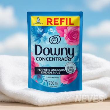 Imagem de Downy Amaciante Concentrado Brisa De Verão Sachê 750ml, Brisa de Verão