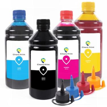 Imagem de Kit 4 Tintas para Impressora L3150 500ml Genera Print