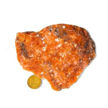 Imagem de 01 Calcita Laranja Bruto Esoterismo 450 a 500g 8-12cm Tipo A - Cristai