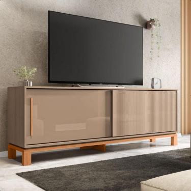 Imagem de Bancada Rack Para TV até 65 Polegadas Jace Marrom Caemmun