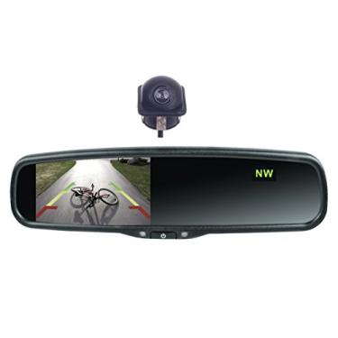 Imagem de Automotive Integrated Electronics AIE-MIR43TCK1 4,3 polegadas LCD retrovisor com bússola