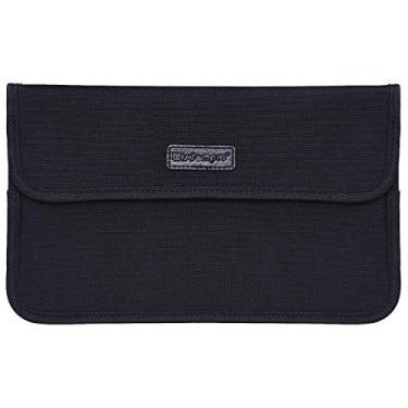 Imagem de Bolsa Faraday, Bolsa de bloqueio de sinal RFID Wisdompro Bolsa de proteção para celular Proteção de privacidade e chave de carro FOB, 9.5 x 5.5 inches, Black (9.5 x 5.5)