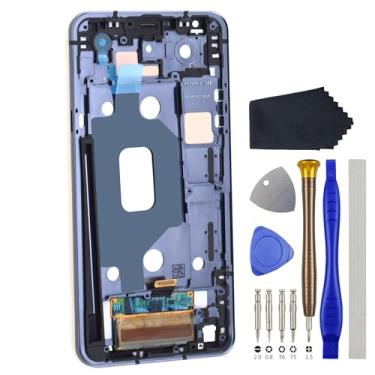 Imagem de Substituição do conjunto de tela sensível ao toque do digitalizador LCD completo com moldura de tela para LG Stylo 5 LM-Q720 azul, incluindo kit de ferramentas