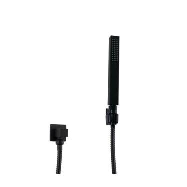 Imagem de Ducha Higienica ABS Preto Fosco com Mangueira 120 cm e Registro - AMG 