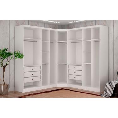 Imagem de Closet Modulado Safira 001 Clic Moveis Branco