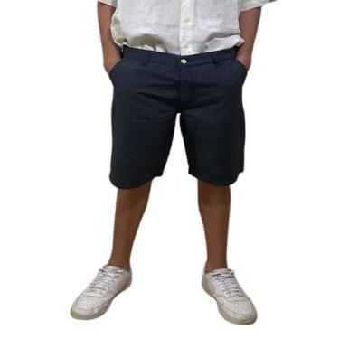 Imagem de Bermuda sarja bolso faca Adulto Masculina - Olv Jeans, Chumbo, 46