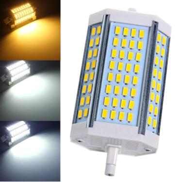 Imagem de Lâmpada LED de milho R7S 30W 118 mm 1 peça regulável 270° feixe 3000LM CA 110V/220V (3 temperaturas de cor) para holofotes e iluminação comercial 30W 200-240VAC branco frio