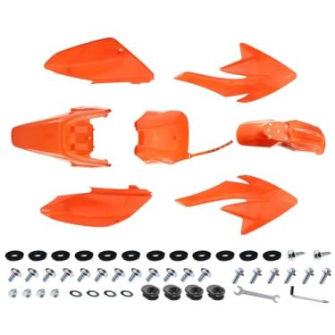 Imagem de PRO BAT Kit De Carenagem Plástico Com 7 Peças Para Para-Lamas Crf70 70F Crf Coolster 125Cc 110Cc Pit Bike, Laranja