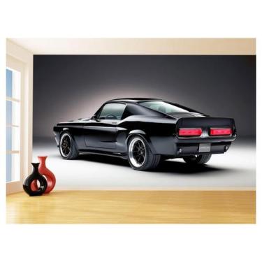 Imagem de Papel De Parede 3D Carro Antigo Ford Mustang Hot 3,5M Cxr04 - Você Dec