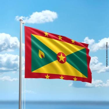 Imagem de Bandeira de Granada 80cmx140cm Tecido Oxford 100% Poliéster - Presente
