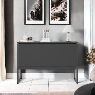 Imagem de Buffet Classico com 3 Portas Veneza Preto Onix - CASA H
