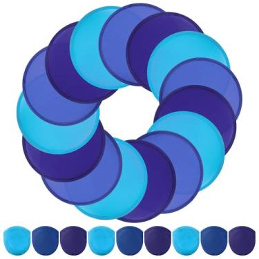 Imagem de Soulchen Conjunto de 24 ventiladores dobráveis de disco voador de 24 peças, 24 cm, faça-você-mesmo, discos voadores flexíveis, leque dobrável para atividades de jogos ao ar livre, lembrancinhas de